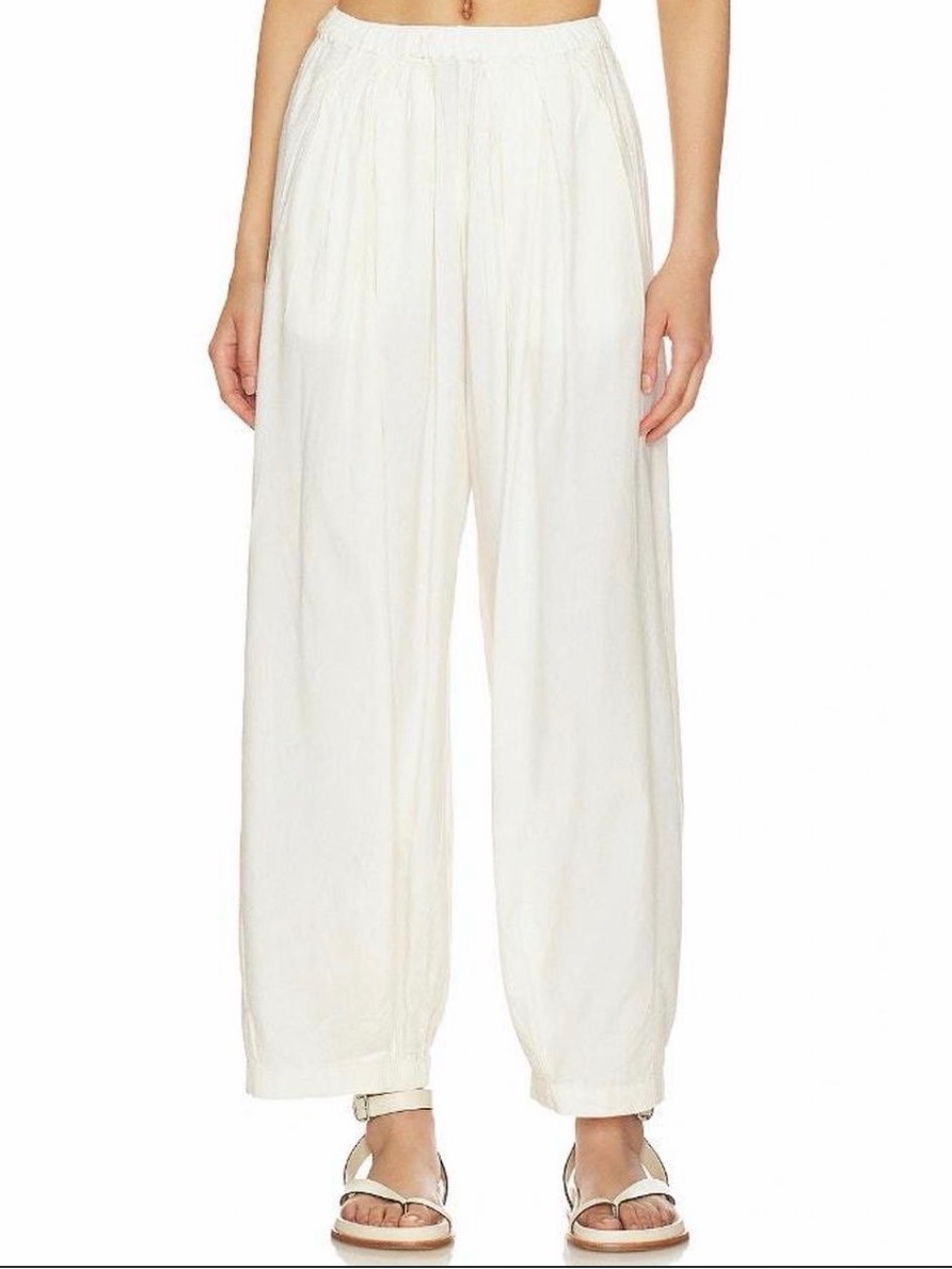 Free People To The Sky Parachute Pant Nilla Cream Size Large